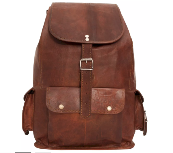 leather backpack