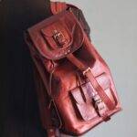 leather backpack