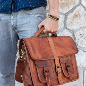 leather satchel bag for laptop
