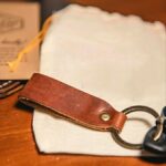 Leather key chain