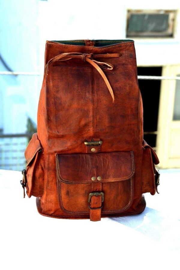 leather backpack