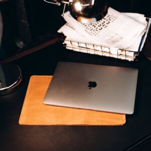 leather mac book cover