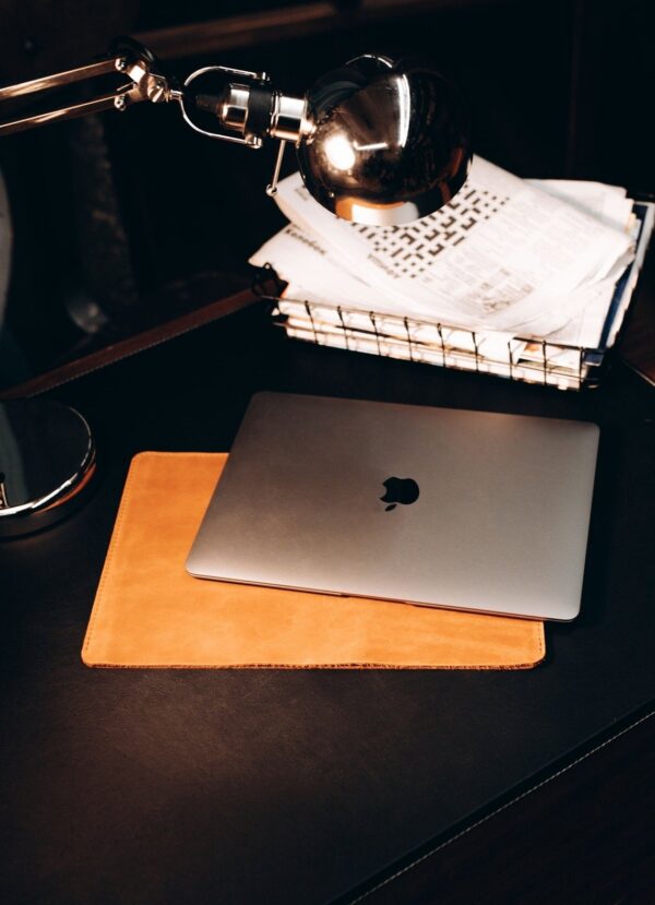 leather mac book cover