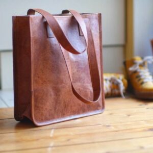 Leather Carry Handbag For Women