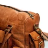 Leather duffle bag