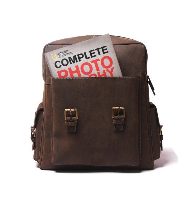 Premium Leather Backpack 16 Inches (Brown)